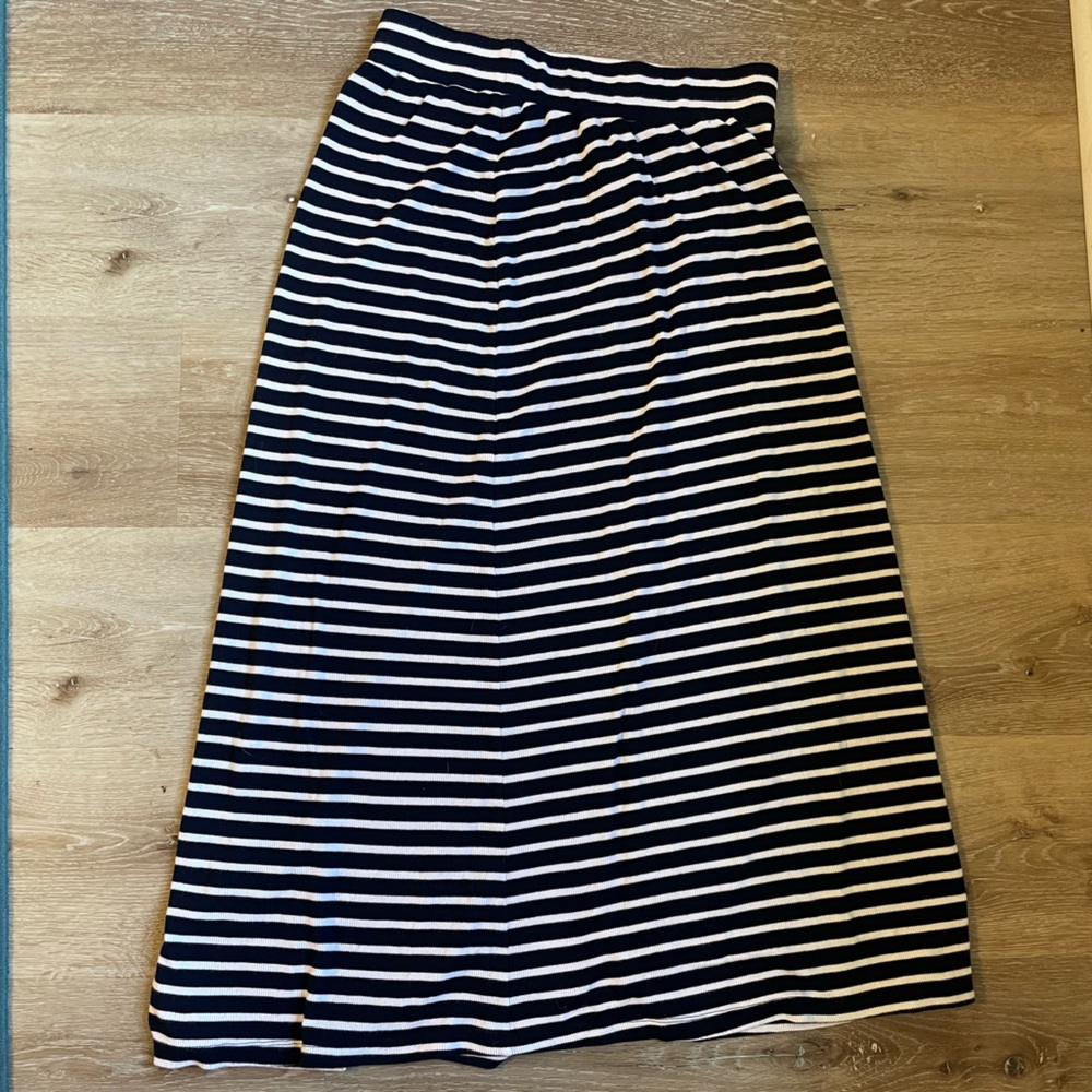 A Pea in the Pod Striped Maternity Maxi Skirt Size M